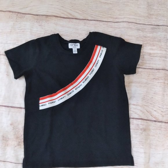 Crew Kids black tshirt sz 4 - Picture 1 of 3